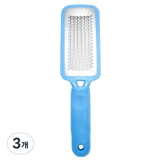 포밍홈 효과적인 발각질제거 신형 긴 손잡이 스테인리스 파란색, 100g, 3개, 1개입
