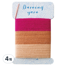 Clover 可樂牌 Clover 補綴線, 4個, 粉紅色 57-218