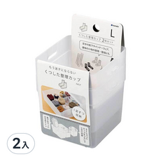 inomata小物收納盒L 抽屜整理盒 襪子收納盒 內衣收納盒, 2962, 2入