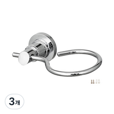 코시나 헤어드라이기 거치대, 실버, 3개