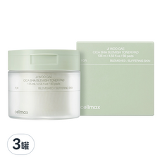 celimax BHA 積雪草舒緩爽膚棉, 有效清潔⽼廢⾓質，舒緩鎮靜肌膚，含玻尿酸成分, 60片, 3罐