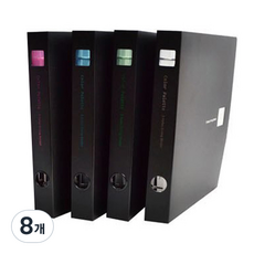 에코청운 PP 칼라팔레트 3공 D링 바인더 3cm, 랜덤 발송, 8개