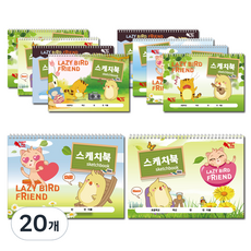 팬시토피아 캐릭터 스케치북 랜덤발송, 30매, 20개