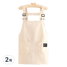 cofv 魔鬼氈雙口袋工作圍裙, 2個, 象牙白