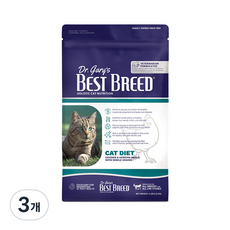 베스트브리드 고양이 홀리스틱 기능성 사료, 다이어트(체중유지), 1.8kg, 3개