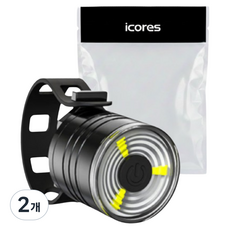 ICores 3LED自行車燈, 白色, 2個