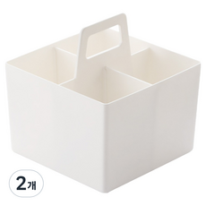 모던앳 칸조절 적층식 4칸 문구정리함, 2개