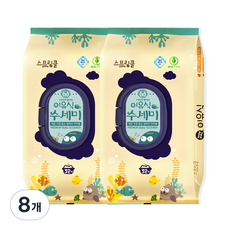 스프링클 일회용 이유식 수세미, 혼합색상, 8개, 32개입