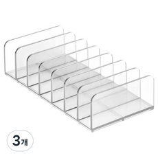 모나코올리브 메이크업 팔레트 정리대, 투명, 3개