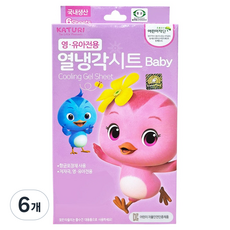 엄마까투리 열냉각시트 영유아전용, 6개입, 6개