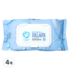 TENZERO 레티놀 콜라겐 클렌징 티슈, 4개, 100매입