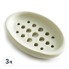 물빠짐 손빨래 비누받침, 그린, 3개