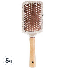 블루리빙 나무 머리 빗, 사각, 5개