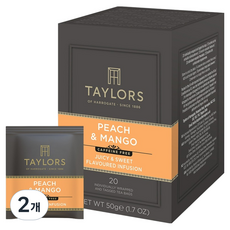 테일러오브헤로게이트 피치 & 망고 티, 2개, 20개입, 2.5g