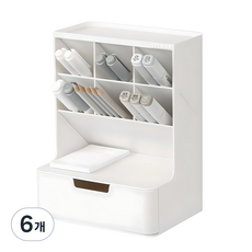 리템 하이브 데스크오거나이저, 화이트, 6개