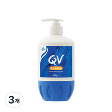 QV 按壓式舒敏加護乳霜, 500g, 3個