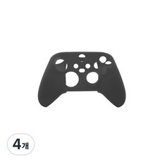 X BOX S X 컨트롤러 실리콘 가정용 콘솔 게임기 케이스, 블랙, 4개