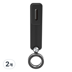 앤티스 플렉시블 360도 회전형 맥세이프 벨크로 거치대 스퀘어, 2개, 블랙