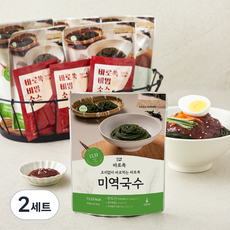 바로쏙 미역국수 300g x 6개 + 바로쏙 비빔소스 50g x 6개 세트, 2.1kg, 2세트