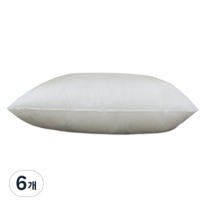스마일깨비 스퀘어 호텔쿠션 베개솜 350g, 기본, 6개