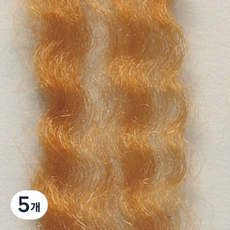 하마나카 양모니들펠트실 꼬불이 웨이브, 524 진한갈색, 5개