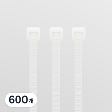 솔탑 전선 정리 케이블 타이, 600개, 백색