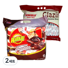 Hatari Malkist 巧克力味餅乾 120g x 6p + 釉面黃油椰子餅乾 10.5gx 40p 套裝, 2組