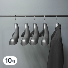 정장용 정장 호텔 옷걸이 XL 42.5cm, 블랙, 10개