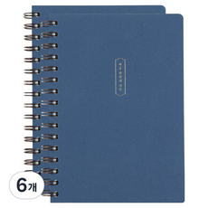 핑크풋 마음기록 필사노트, 네이비, 6개