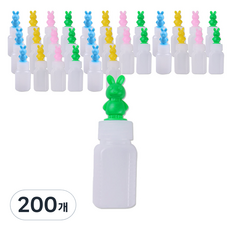PE 불투명 말랑이 긴마개 토끼 투약병 랜덤발송 20ml, 200개
