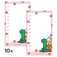 Flyingwhales LINE FRIENDS minini guman 便條紙, 粉紅色, 10個, 50張