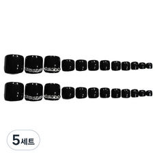 비투윈 패디팁 세트, 5세트, 블랙 큐빅 젤타입