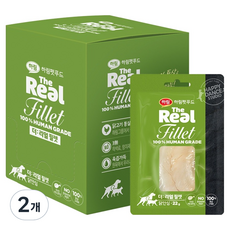 하림펫푸드 반려동물 더리얼 필렛 간식 10p, 닭안심, 220g, 2개