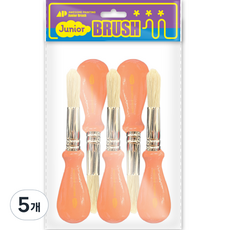 어썸페인팅 이지그립 주니어 붓 BABY ORANGE 5p, 5개, 125mm