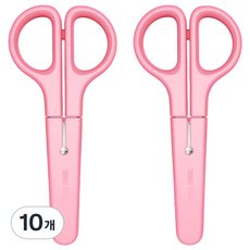 델리 심플 안전캡 가위 126mm 6021, 핑크(6021_PK), 10개