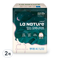 Lanature Wear 隔夜衛生巾內褲 L 型, 內褲型, 4件, 2個