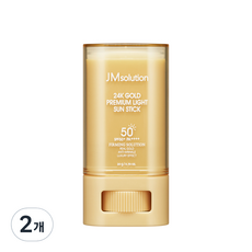 제이엠솔루션 24K 골드 프리미엄 라이트 선 스틱 SPF50+ PA++++, 20g, 2개