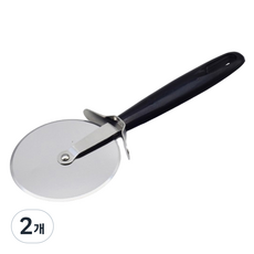 바른리빙 스테인레스 피자 커터, 2개