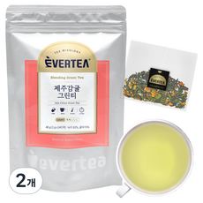 에버티 제주감귤그린티 블렌딩 티백, 2개, 24개입, 2g