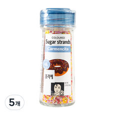 카르멘시타 컬러스트랜드 스프링클, 5개, 65g