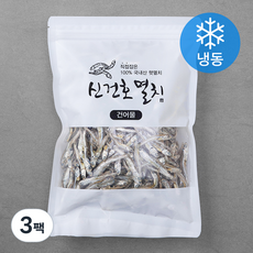 신건호멸치 국산 안주 조림 국물용 햇 무염멸치 (냉동), 300g, 3팩