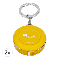 Good Frap 迷你鑰匙圈捲尺 黃色, 2個, 150cm