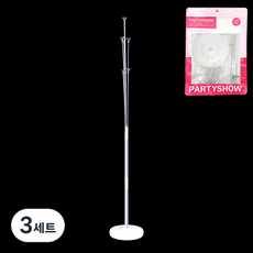 PARTYSHOW 派對氣球架裝飾杯棒套裝 130 cm, 單色, 3組