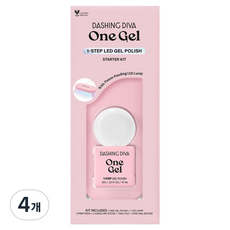 데싱디바 젤네일 원젤 컬러 키트, 다이콘, 10ml, 4개