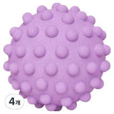 쏙쏙채움 지압 마사지볼 4.5cm, 4개, 퍼플 싱글