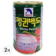 韓國 PENGUIN 企鵝白桃, 2個
