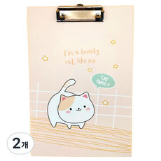 Gold Pang 各式角色A4文件板夾 貓咪, 星星, 2個