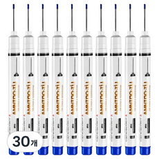 동아피엠에스 롱닙 긴펜촉 마카펜 청색 21mm, 30개, 1색