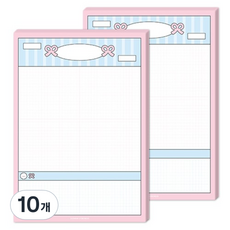 도나와친구들 메모패드 A5, 리본 도나, 10개, 100매