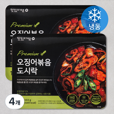 맛있저염 오징어볶음 도시락 (냉동), 333g, 4개